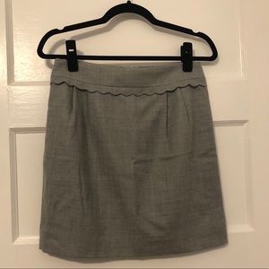 J. Crew Gray Tweed Skirt